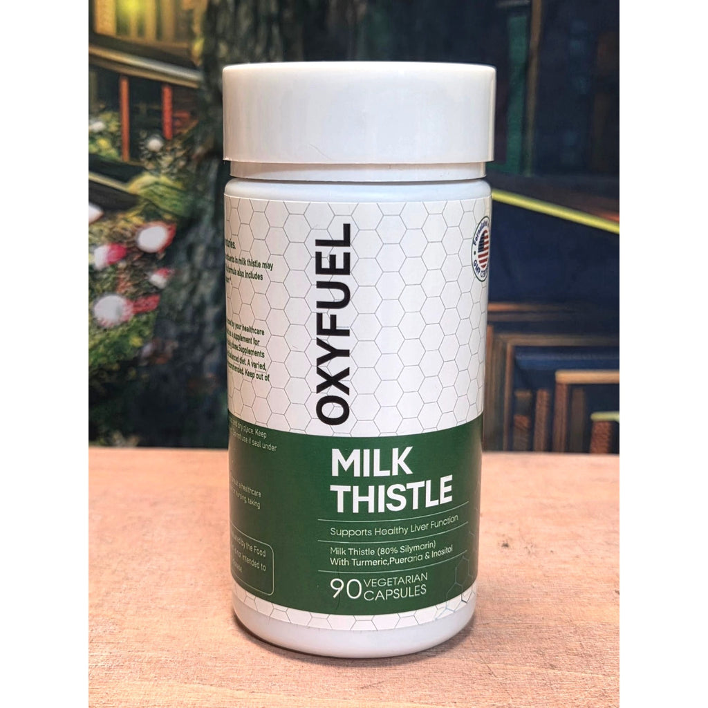 Oxyfuel Milk Thistle Vegetarian Capsules Liver Health Support 90 Count Exp 01/28
