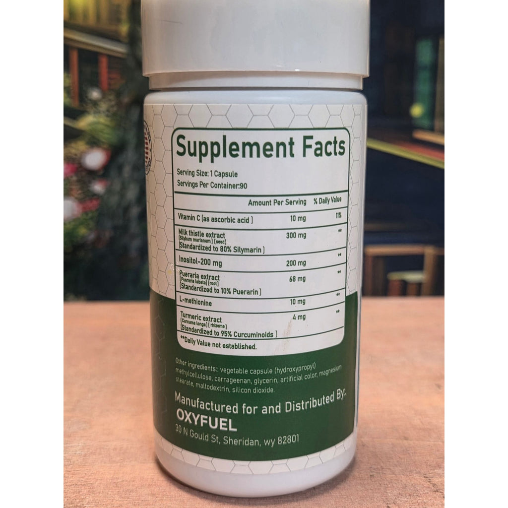 Oxyfuel Milk Thistle Vegetarian Capsules Liver Health Support 90 Count Exp 01/28