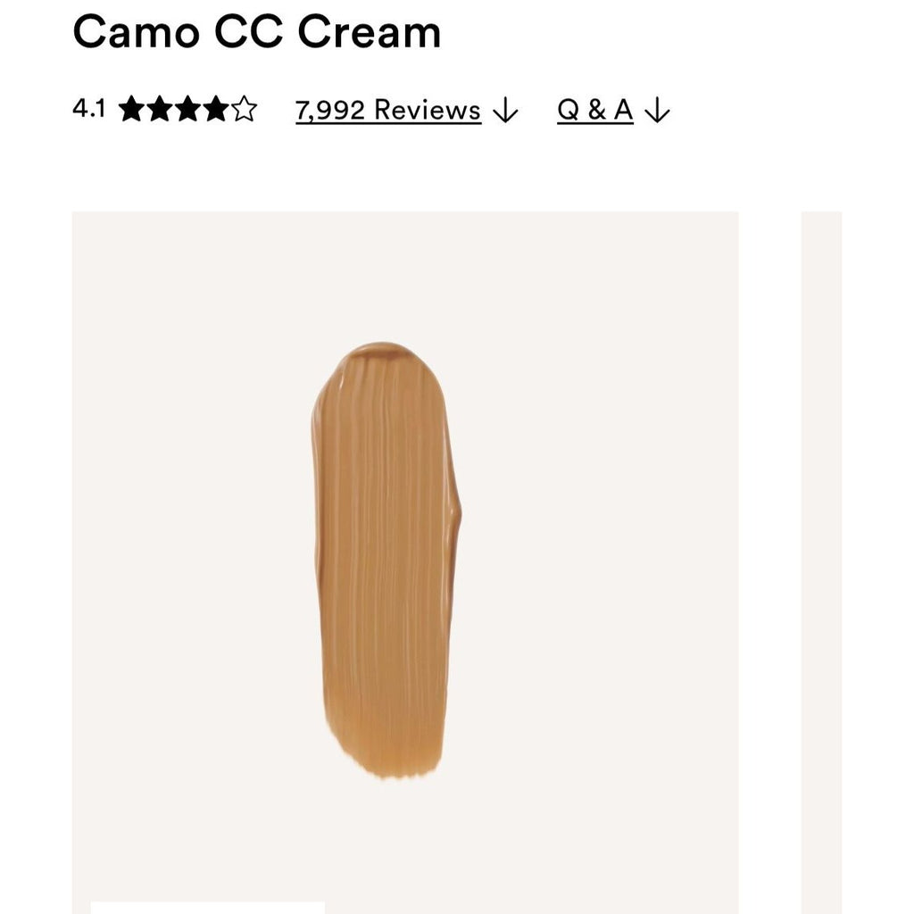 E.l.f. Camo CC Cream Medium 330W Semi-Matte SPF 30 Full Coverage 04-2027