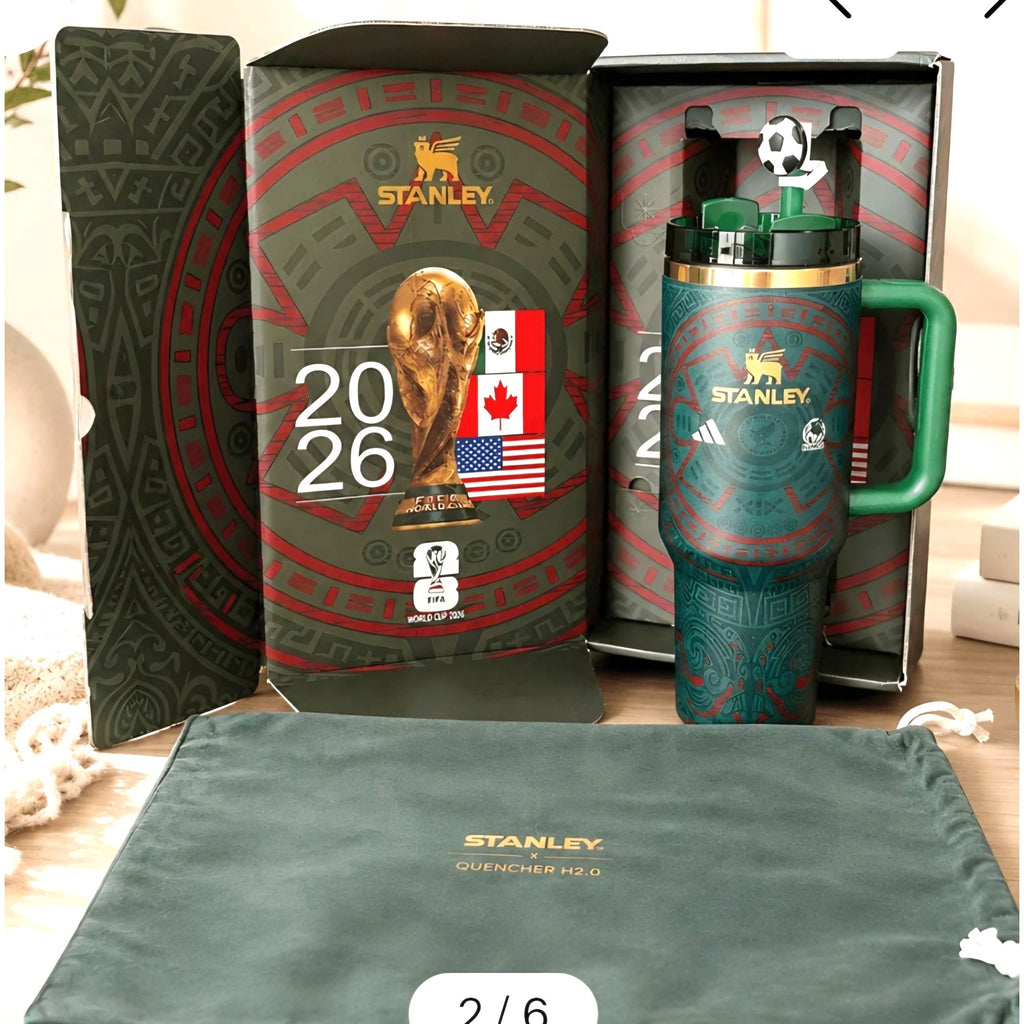 Stanley X FIFA World Cup 2026 Ltd Ed Quencher H2.0 Tumbler 40oz Handle & Straw