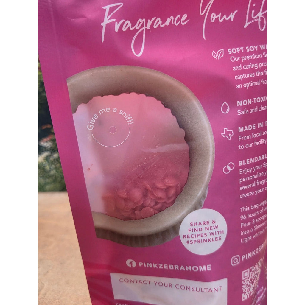 Pink Zebra Sprinkles Frosted Winter Apple Soy Wax Melts 3.75 Oz Blendable