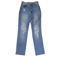 YMI Dream Collection Mom Jeans Light Wash Distressed Denim Womens 5/27 New Tags