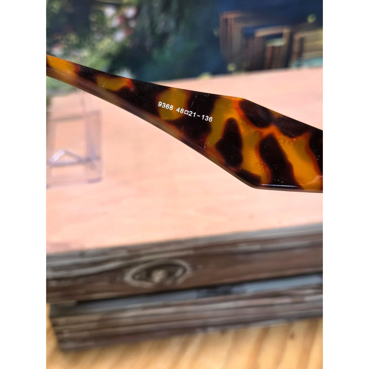 NOT (Prada Milano) Oversized Square Sunglasses Tortoise Shell Frame Brown Gradient Lenses
