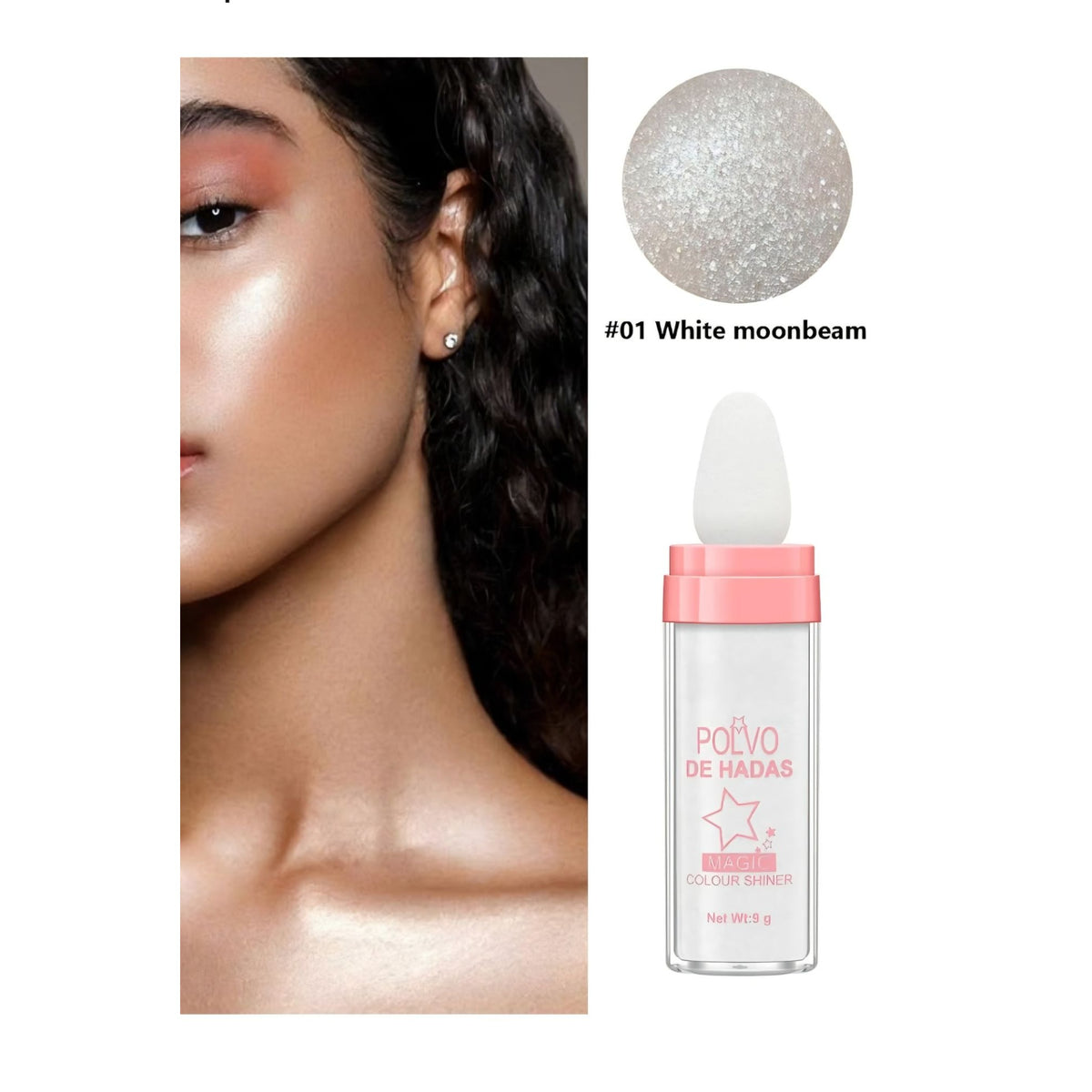 Magic Colour Shiner White Face Body Highlighter Contour Powder Makeup New Sealed