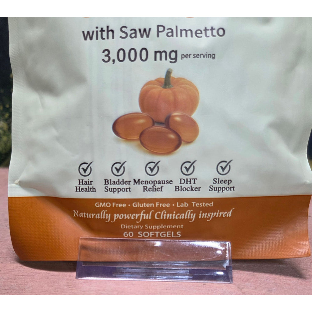 Everly Cold Pressed Virgin Pumpkin Seed Oil With Saw Palmetto 3000mg 60 Softgels