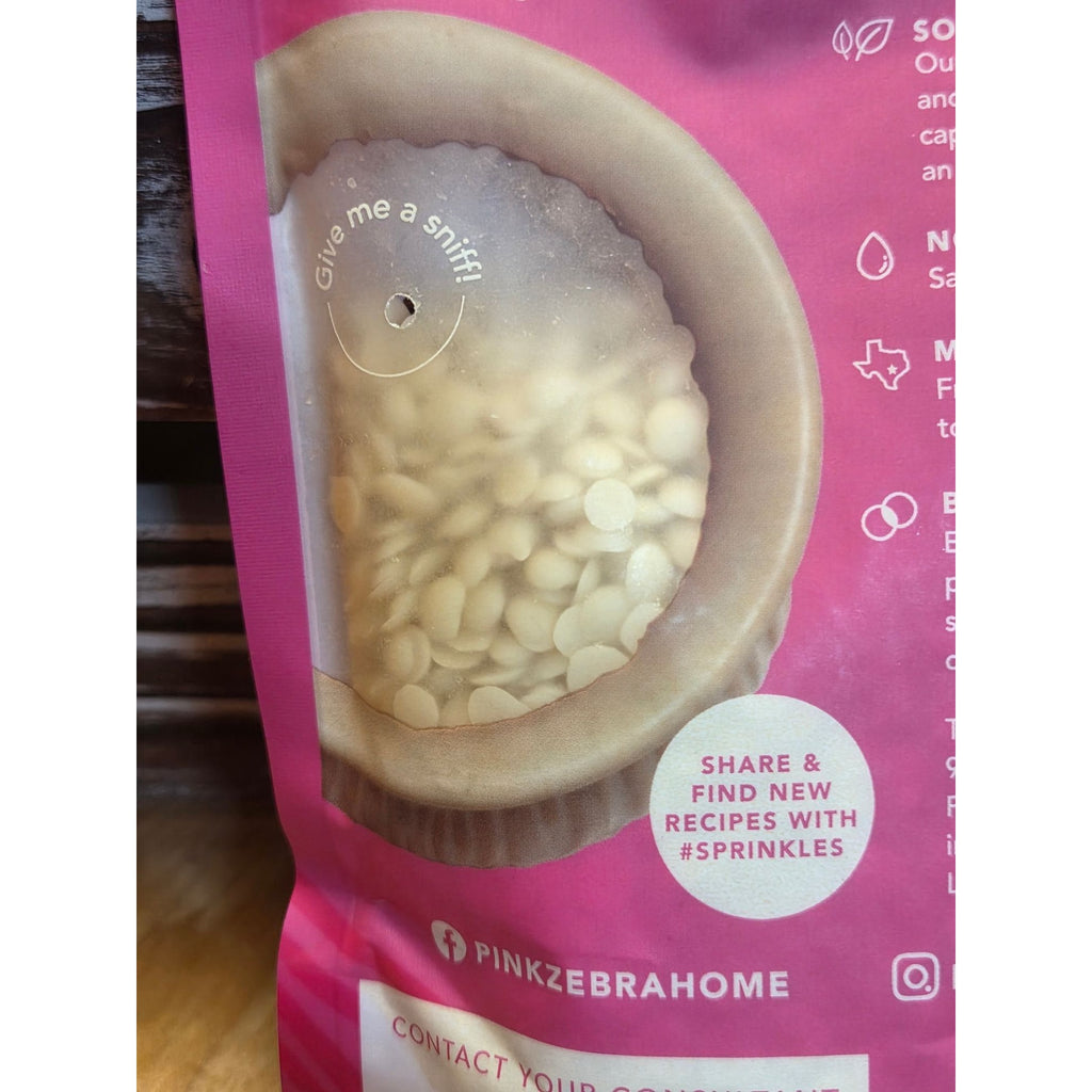 Pink Zebra Spiced Vanilla Latte Sprinkles Fragranced Wax Melts 3.75 Oz Soft Soy Non-Toxic Made In USA
