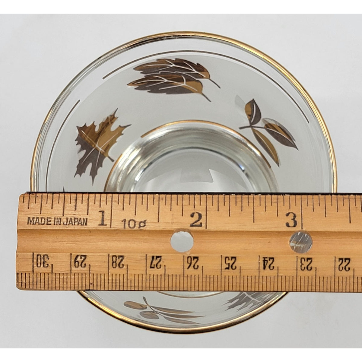 Vintage Libbey Frosted Cocktail Old Fashioned Gold Leaf Foliage Glasses Set of 4
