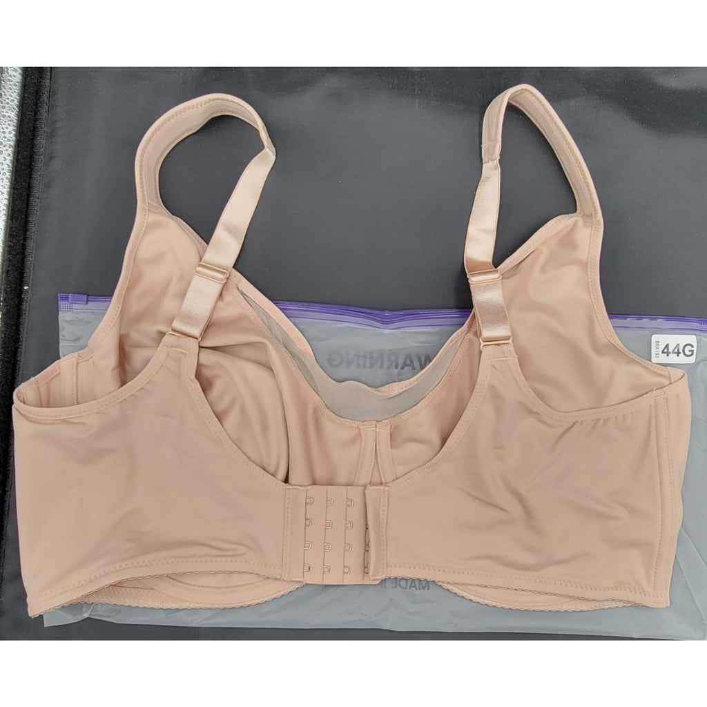 SheCurve Bra Full Coverage Minimizer /Back-Smoothing Womens Beige Size 44G NWT
