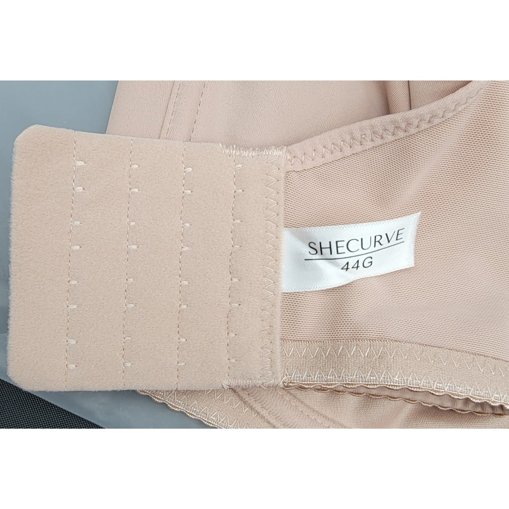 SheCurve Bra Full Coverage Minimizer /Back-Smoothing Womens Beige Size 44G NWT