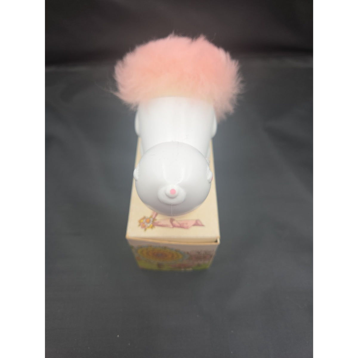 Avon Vintage Bunny Puff and Perfumed Talc Her Prettiness 1970 Pink 3.5 oz