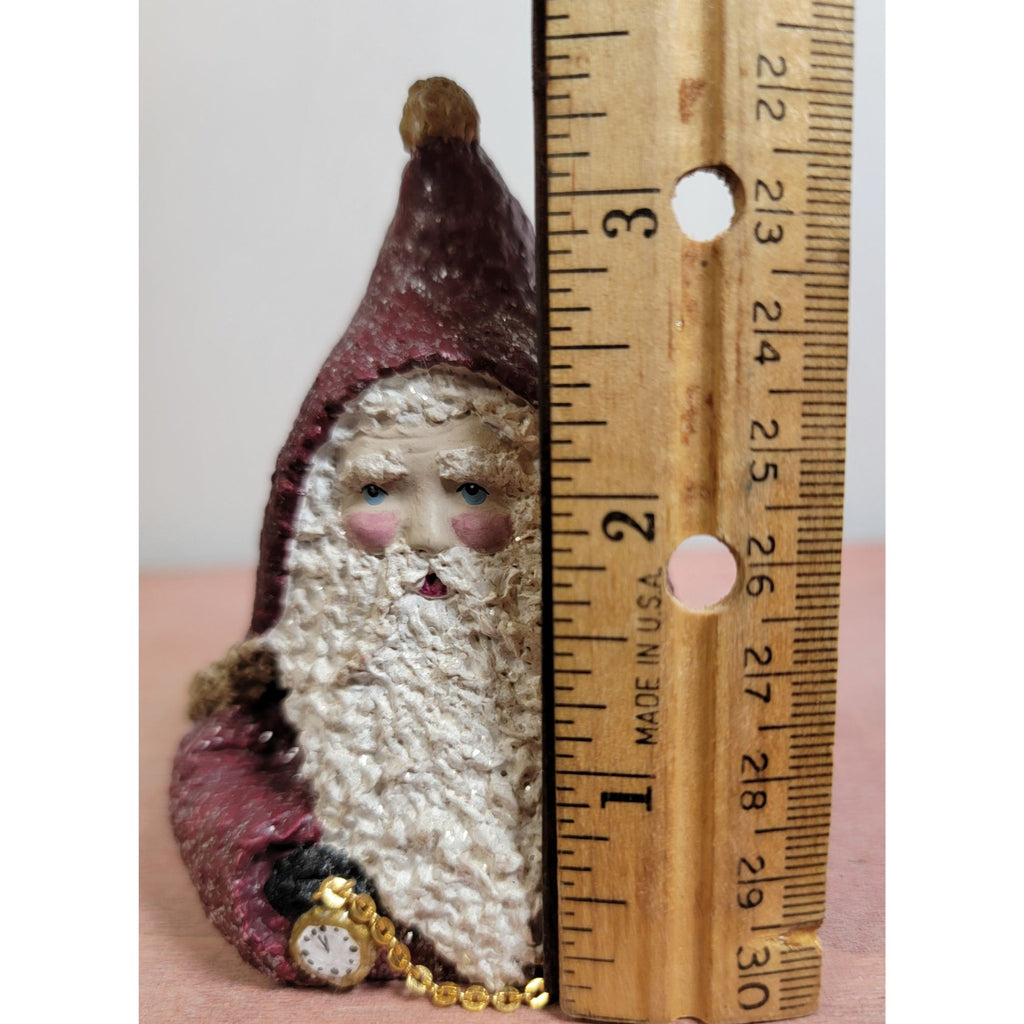 Vintage Enesco Father Time Pocket Watch 1999 Belsnickle 543624 Annual Bell Limited Ed.