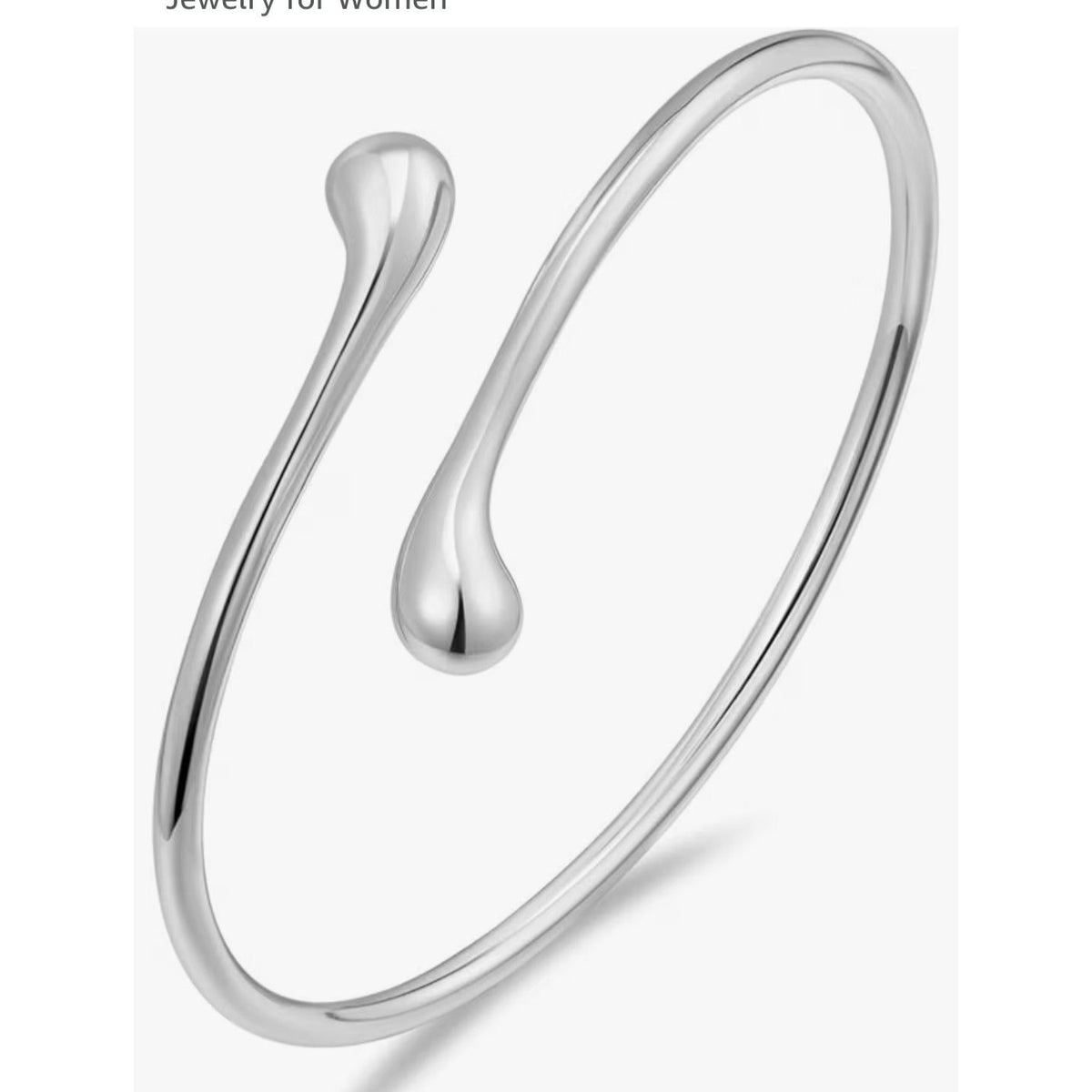 Minimalist Silver Arm Cuff Bracelet Women Adjustable Upper Arm Band Dainty