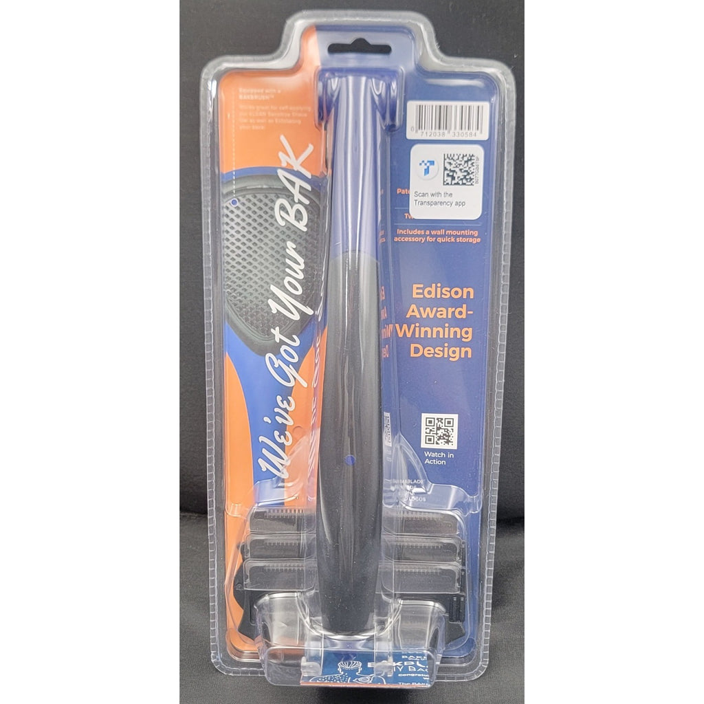 BakBlade Back Shaver 2.0 Elite For Men Silicone Grip Handle NEW SEALED