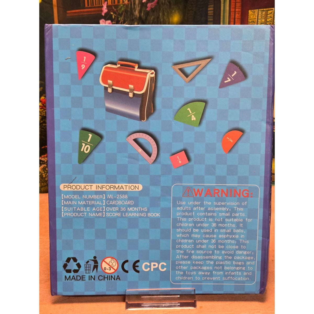 Score Learning Magnetic Fraction Game Educational Book Kids 36+ Months New