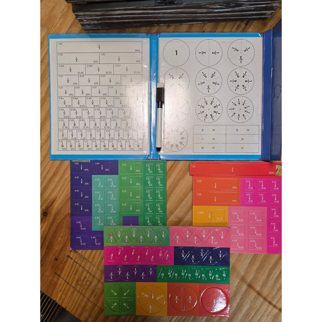 Score Learning Magnetic Fraction Game Educational Book Kids 36+ Months New