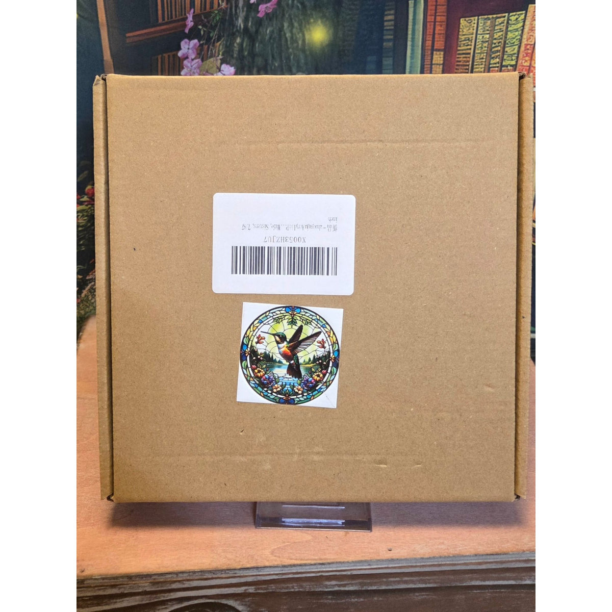 Hummingbird Sun Catcher Puzzle UV-Printed Acrylic 7.87 Inch Stained Glass Look