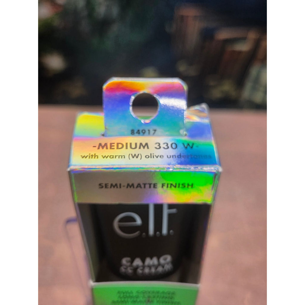 E.l.f. Camo CC Cream Medium 330W Semi-Matte SPF 30 Full Coverage 04-2027