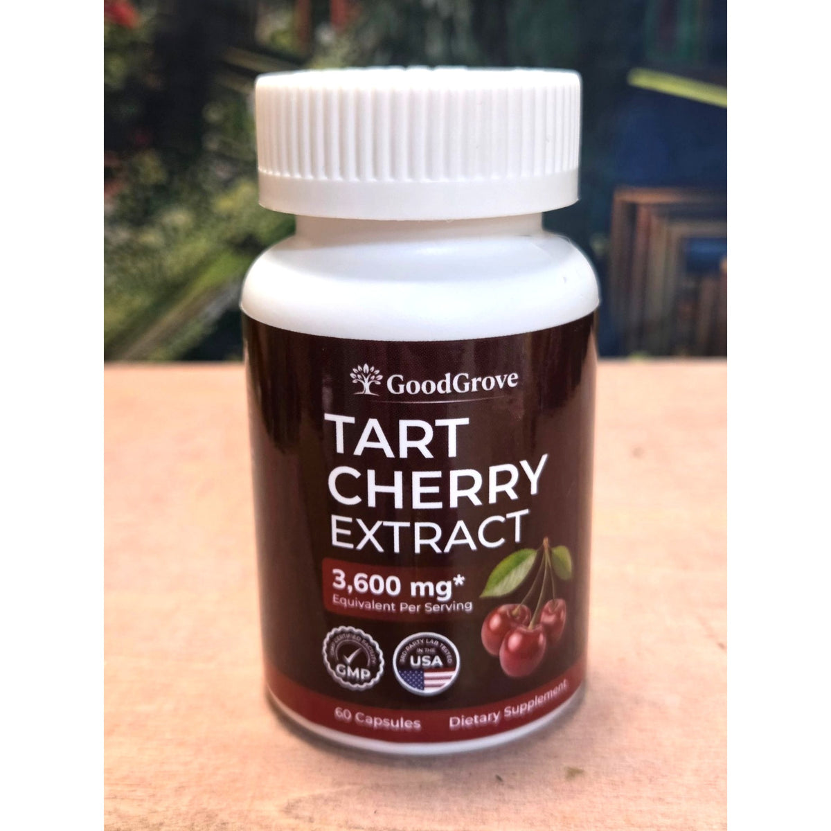 Goodgrove Tart Cherry Extract 3600 Mg Dietary Supplement 60 Capsules Exp 06/2028