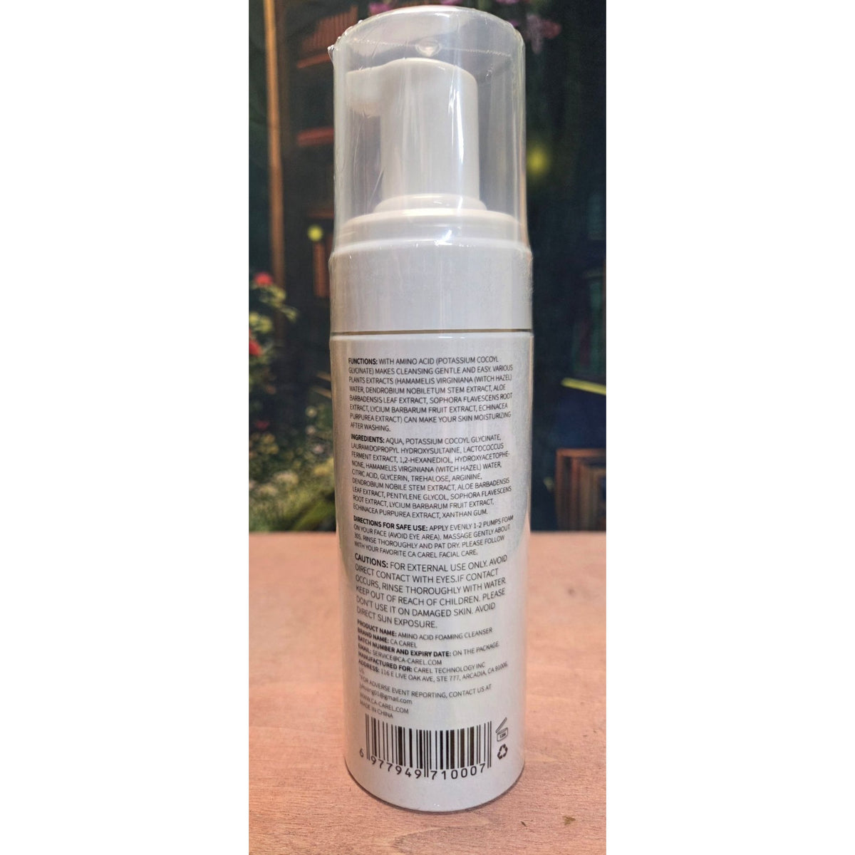 CAREL Amino Acid Foaming Cleanser 5.07 Fl. Oz. Hydrating All Skin Types Sealed