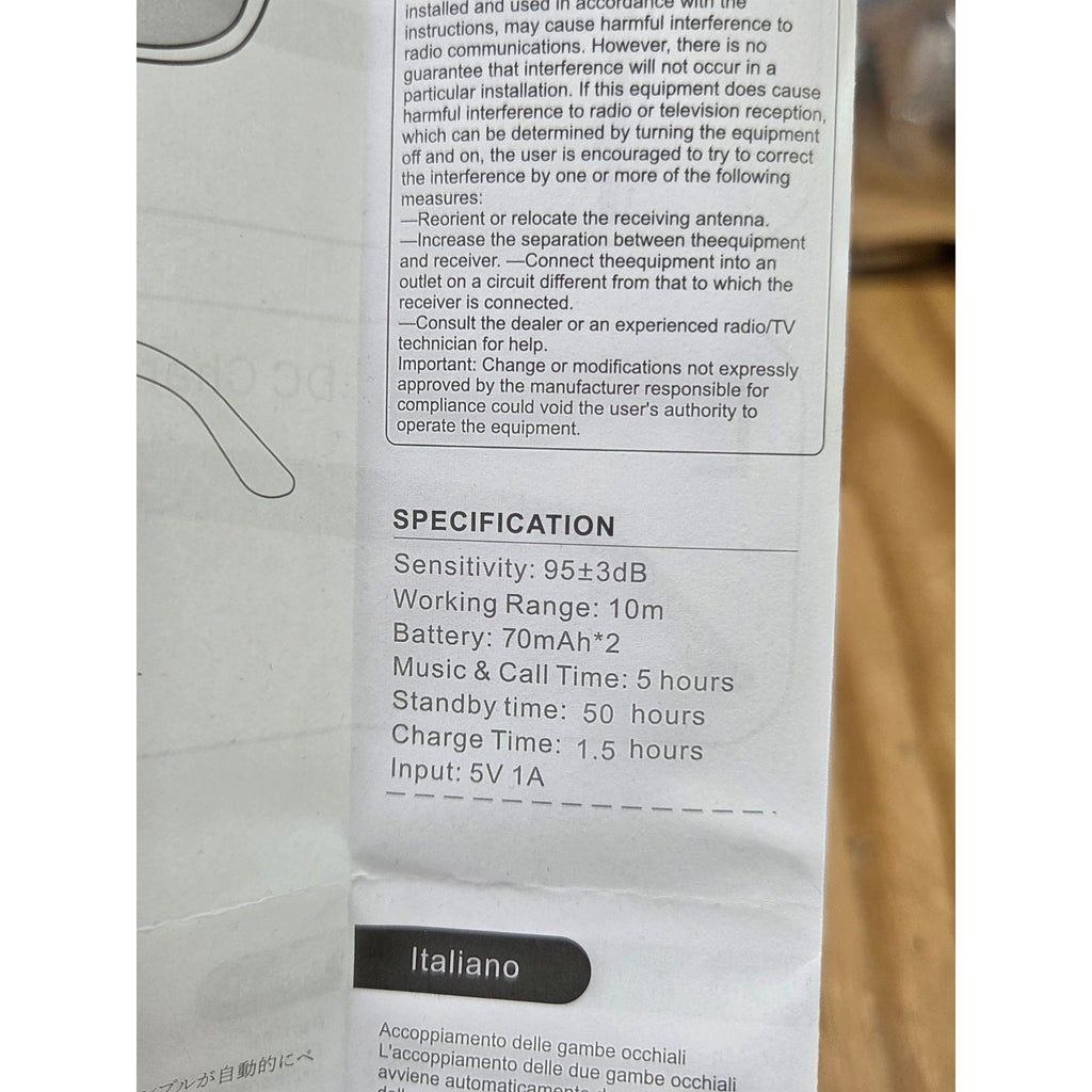 Smart Glasses Audio Touch Control 5-Hour Battery Model 07 Built-In Microphone