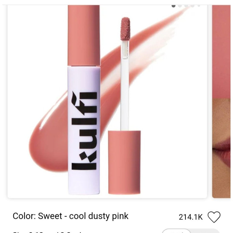 Kulfi Lassi Lips Staining Lip Oil Sweet Dusty Pink 3.8 mL High Shine Finish
