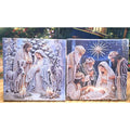 Set Of 2 Diamond Painting Kit Nativity Scenes 10x10 Christmas Art DIY Craft