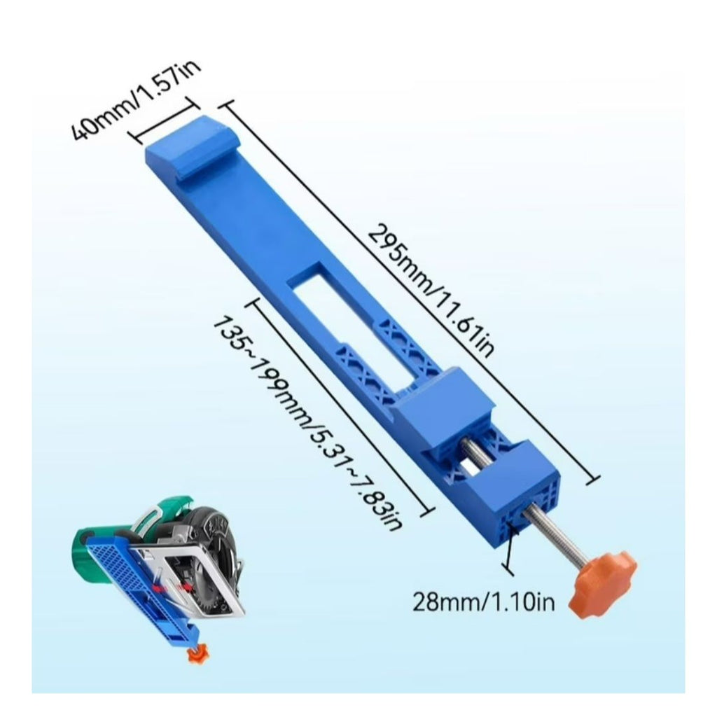 Circular Saw Guide Rail Clamp Adjustable Screw For Precise Straight Cuts