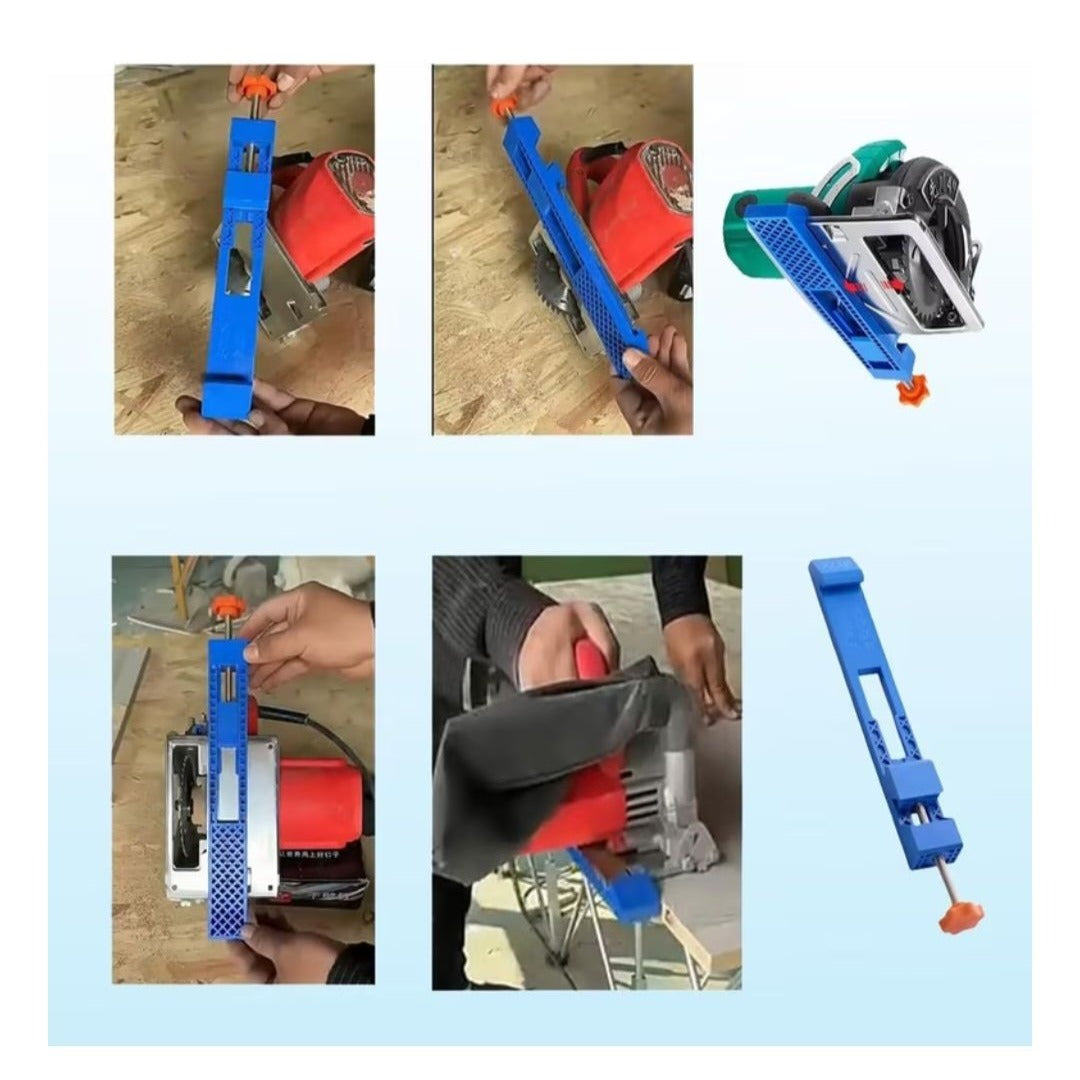 Circular Saw Guide Rail Clamp Adjustable Screw For Precise Straight Cuts