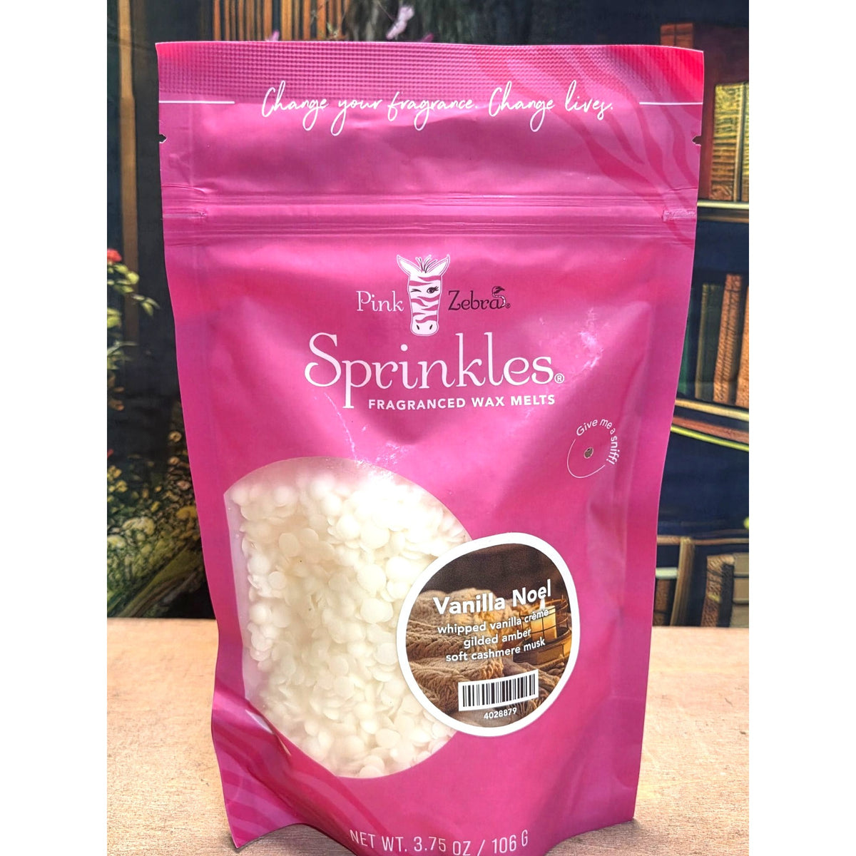 Pink Zebra Sprinkles Vanilla Noel Scented Wax Melts 3.75 Oz Fragrance Beads