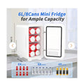 6L Mini Skincare & Beverage Fridge Cooling & Heating Compact Portable Design