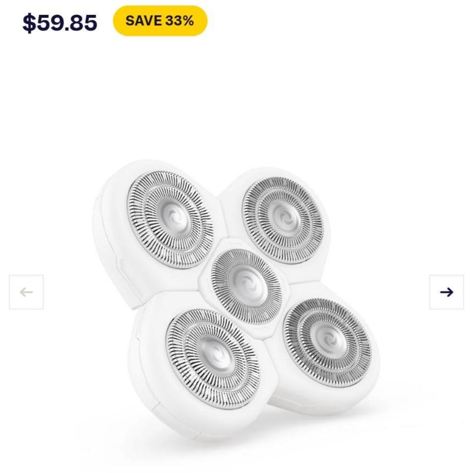 Freebird Flex Series Blade Refill For Her 5-Head Rotary System Wet & Dry Shaving