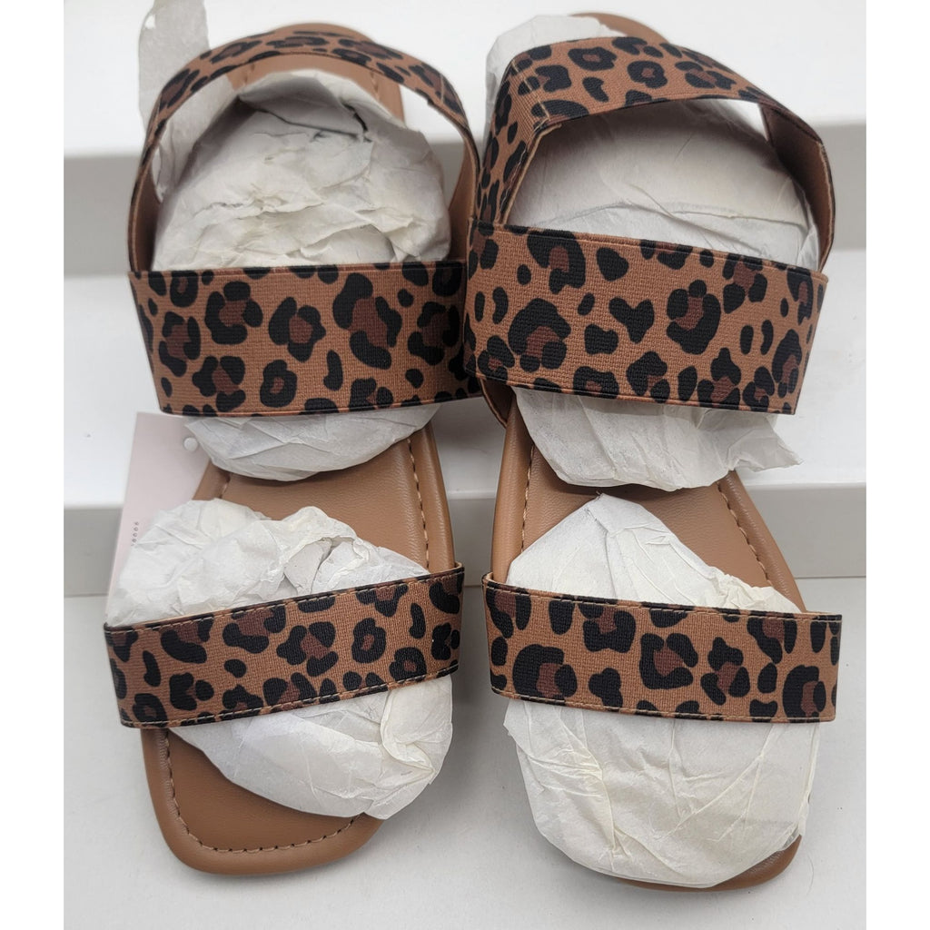 Kohl's SO Durango leopard Womens Sandals Size 8 Medium Square Toe