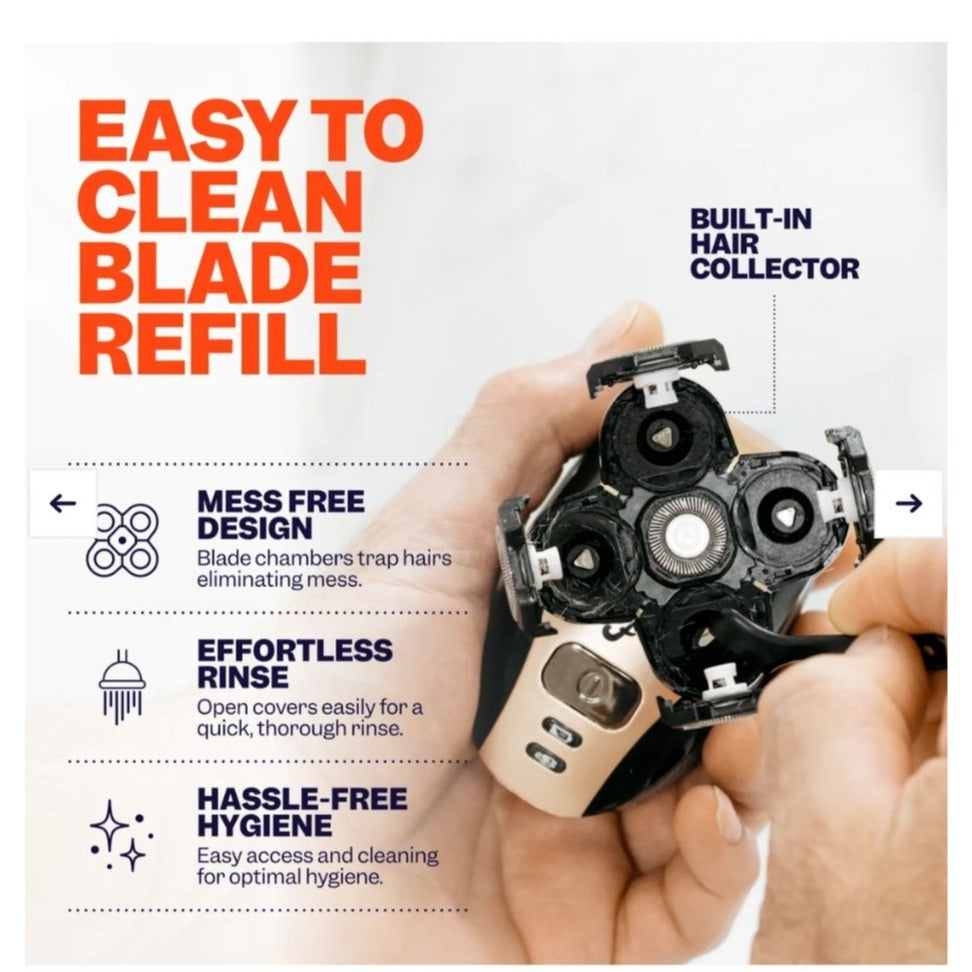 Flex Series Blade Refill Freebird Men Stainless Steel Hypoallergenic QuickSnap