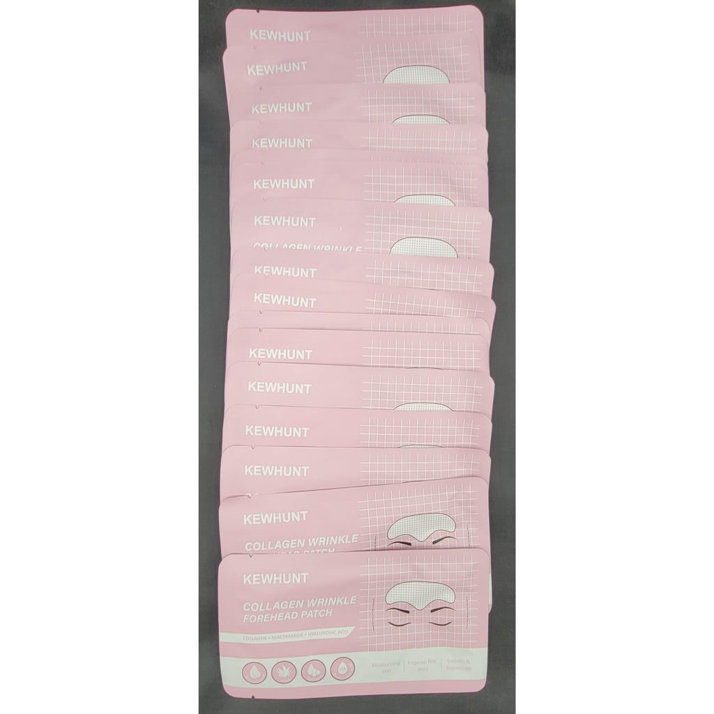KEWHUNT Collagen Wrinkle Forehead Patch Niacinamide Aloe 16 Patches NEW ex 12-28