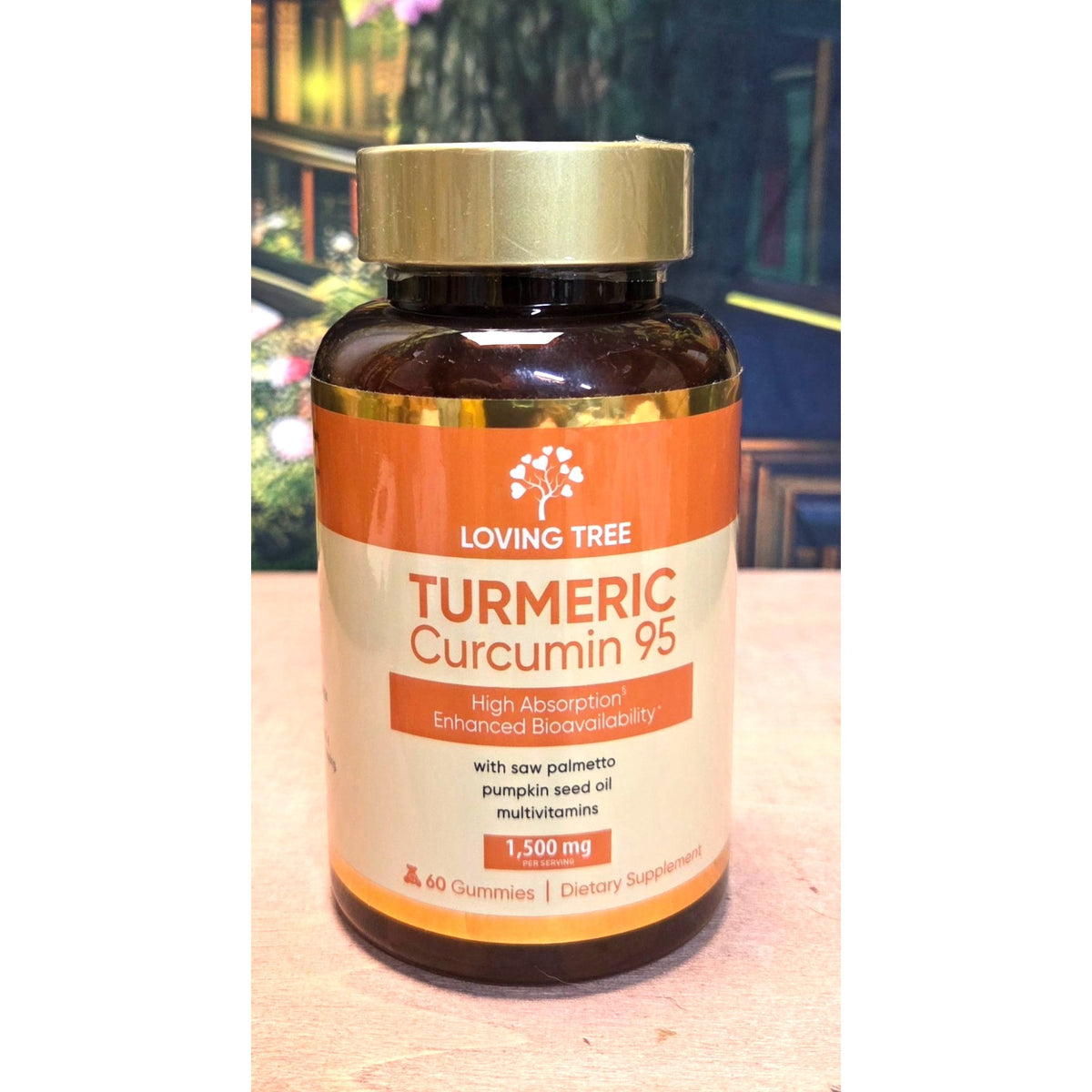 Loving Tree Turmeric Curcumin 95 Gummies Pumpkin Seed Oil  60 Count Sealed