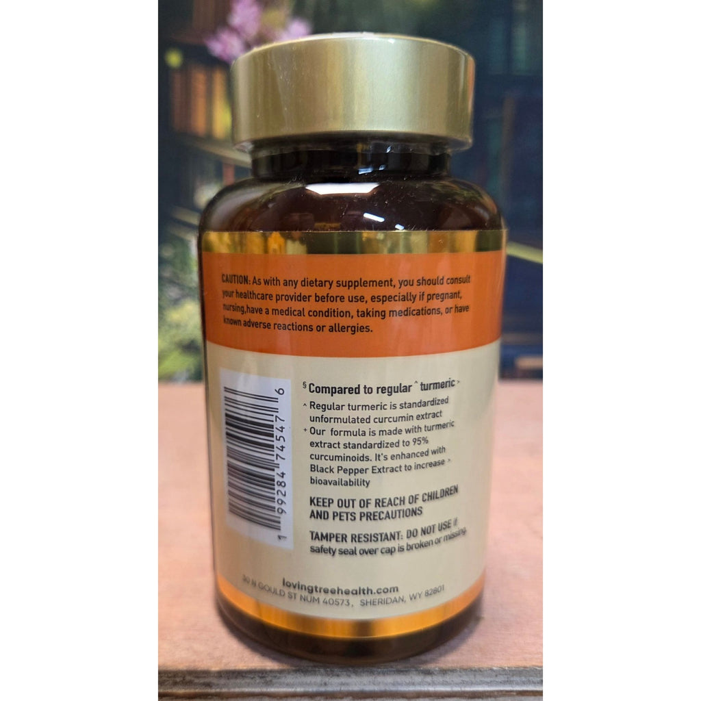 Loving Tree Turmeric Curcumin 95 Gummies Pumpkin Seed Oil  60 Count Sealed